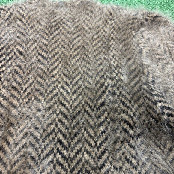 Vintage DELAWARE STREET Avant Garde FOX Fur CASHMERE Cable Knit Jacket USA SZ S - Picture 7 of 7